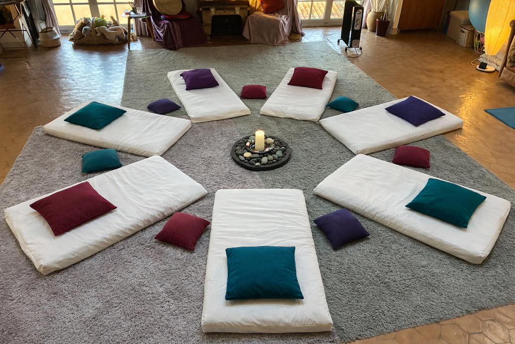 salle avec matelas